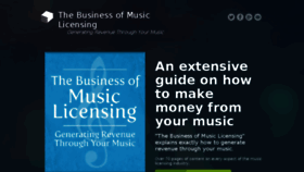 What Thebusinessofmusiclicensing.com website looked like in 2016 (8 years ago)