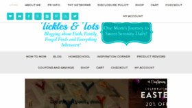 What Ticklesandtots.com website looked like in 2016 (8 years ago)