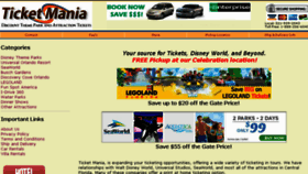 What Ticketmania.com website looked like in 2016 (8 years ago)