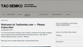 What Taosemko.com website looked like in 2016 (8 years ago)