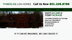What Timberlineloghomes.net website looked like in 2016 (8 years ago)