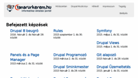 What Tanarurkerem.hu website looked like in 2016 (8 years ago)