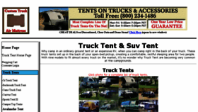 What Tentsontrucks.com website looked like in 2016 (8 years ago)