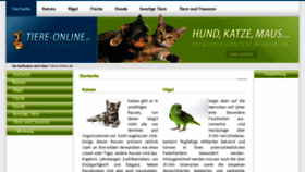 What Tiere-online.de website looked like in 2016 (8 years ago)