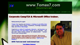 What Tomax7.com website looked like in 2016 (8 years ago)