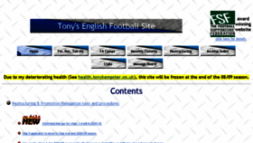 What Tonykempster.co.uk website looked like in 2016 (8 years ago)