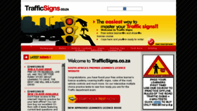 What Trafficsigns.co.za website looked like in 2016 (8 years ago)