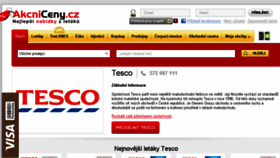 What Tesco.akcniceny.cz website looked like in 2016 (8 years ago)