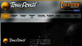 What Tonyponzi.it website looked like in 2016 (8 years ago)