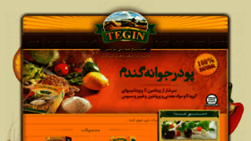 What Tegin.ir website looked like in 2016 (8 years ago)