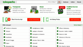 What Tokopedia.com website looked like in 2016 (8 years ago)