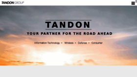 What Tandongroup.com website looked like in 2016 (8 years ago)