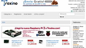 What Troxino.com website looked like in 2016 (8 years ago)