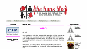 What Thehunsblog.com website looked like in 2016 (8 years ago)