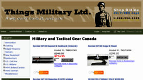 What Thingsmilitary.com website looked like in 2016 (8 years ago)