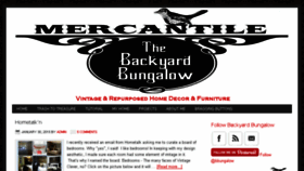 What Thebackyardbungalow.com website looked like in 2016 (8 years ago)