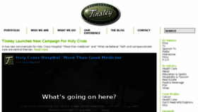 What Tinsley.com website looked like in 2016 (8 years ago)