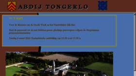What Tongerlo.org website looked like in 2016 (8 years ago)