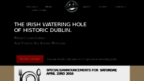 What Thedublinvillagetavern.com website looked like in 2016 (8 years ago)