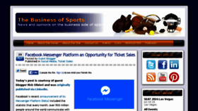 What Thebusinessofsports.com website looked like in 2016 (8 years ago)