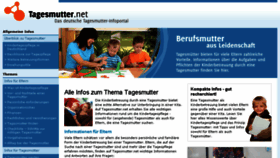 What Tagesmutter.net website looked like in 2016 (7 years ago)
