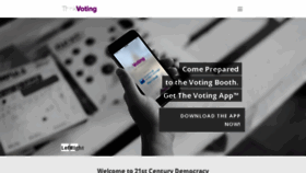 What Thinkvoting.com website looked like in 2016 (8 years ago)