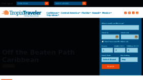 What Tropixtraveler.com website looked like in 2016 (8 years ago)