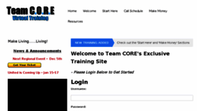 What Teamcore.org website looked like in 2016 (9 years ago)