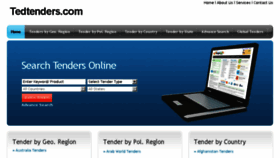 What Tedtenders.com website looked like in 2016 (8 years ago)