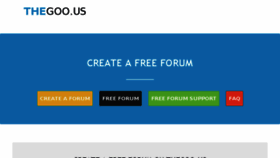 What Thegoo.us website looked like in 2016 (8 years ago)