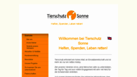 What Tierschutz-sonne.at website looked like in 2016 (8 years ago)
