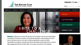 What Thebostonclub.com website looked like in 2016 (7 years ago)