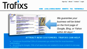 What Trafixs.com website looked like in 2016 (8 years ago)