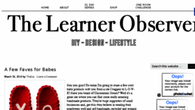 What Thelearnerobserver.com website looked like in 2016 (8 years ago)