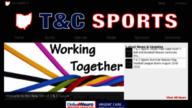 What Tandcsports.com website looked like in 2016 (8 years ago)