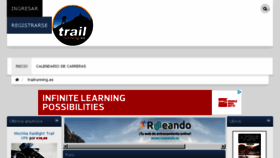 What Trailrunning.es website looked like in 2016 (8 years ago)