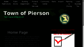 What Townofpierson.org website looked like in 2016 (8 years ago)