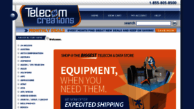 What Telecomcreations.com website looked like in 2016 (8 years ago)