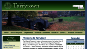 What Tarrytowngov.com website looked like in 2016 (8 years ago)