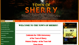 What Townofsherry.com website looked like in 2016 (8 years ago)