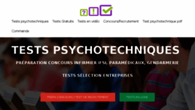 What Test-psychotechnique-en-ligne.fr website looked like in 2016 (8 years ago)