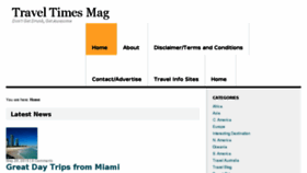 What Traveltimes-mag.com website looked like in 2016 (8 years ago)