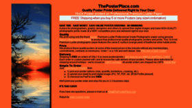 What Theposterplace.com website looked like in 2016 (8 years ago)