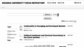 What Thesis.eur.nl website looked like in 2016 (8 years ago)