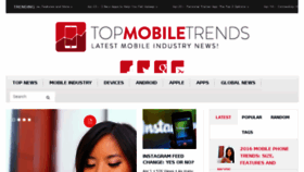 What Topmobiletrends.com website looked like in 2016 (8 years ago)