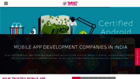 What Targetsoft.in website looked like in 2016 (8 years ago)
