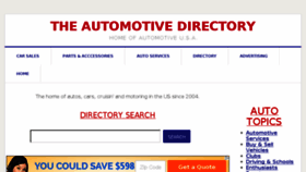 What Theautomotivedirectory.com website looked like in 2016 (8 years ago)
