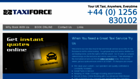 What Taxiforce.co.uk website looked like in 2016 (8 years ago)