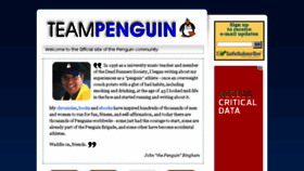 What Teampenguin.com website looked like in 2016 (7 years ago)