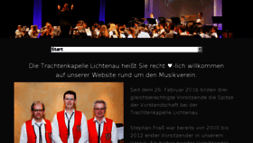 What Trachtenkapelle-lichtenau.de website looked like in 2016 (8 years ago)